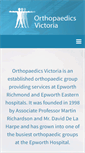 Mobile Screenshot of orthopaedicsvictoria.com.au