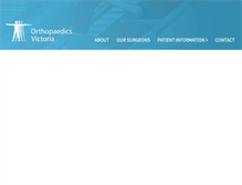 Tablet Screenshot of orthopaedicsvictoria.com.au